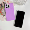 Neon Lavender - iPhone Square Case - Front and Back view