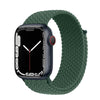 ink green braided apple watch band with black color apple watch