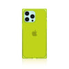 Clear Neon Yellow - iPhone Square Case