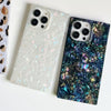 Abalone Shell Square Case with white shell case