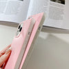 Blush Light Pink - iPhone Square Case - Side View