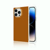 Caramel Delight Brown - iPhone Square Case - Side View