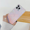 A beautiful hand holding Holographic Sparkle - iPhone Square Case