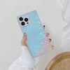 A girl holding Holographic Twinkle - iPhone Square Case in her beautiful hand