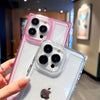 Pink Frame Clear - iPhone Square Case