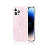 Light Pink Sparkle - iPhone Square Case - Side View