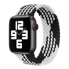 combination of black color apple watch 5/6/7/8 with black and white gradient color, braided apple watch band