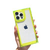 Yellow Frame Clear - iPhone Square Case